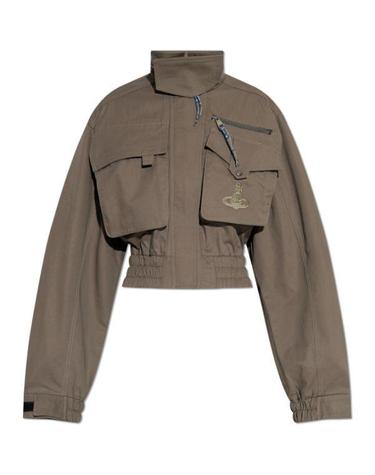 VIVIENNE WESTWOOD 비비안웨스트우드 MEMPHIS CROPPED BOMBER 1304000F W00VK D409 멤피스 크롭 봄버 자켓