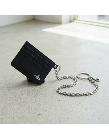 비비안웨스트우드 26FW FLAT CHAIN CARD HOLDER 5403000RU S0021 N401 플랫 체인 카드 홀더