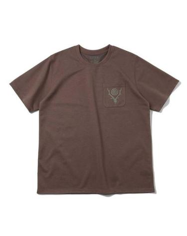 25SS 사우스투웨스트에잇 반팔 티셔츠 QV667C BROWN DOM