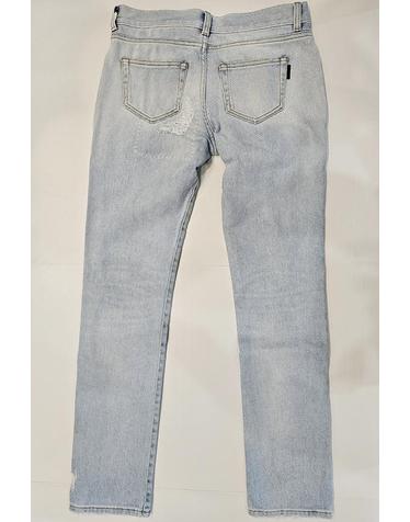 Saint Laurent waist Denim Jeans Light Blue552122 하이 웨스트 연청 데님