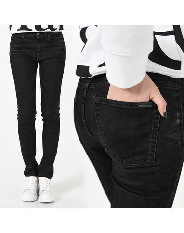생로랑 여성 스키니핏진 블랙 614450 YZ890 1251
