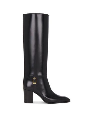 SAINT LAURENT 스무스 가죽 JULIA 부츠818207 AAEHR 1000