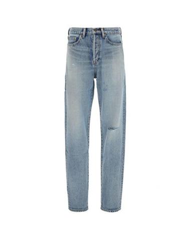 SAINT LAURENT 슬림핏 산타모니카 블루 데님 644024 YM372 4568