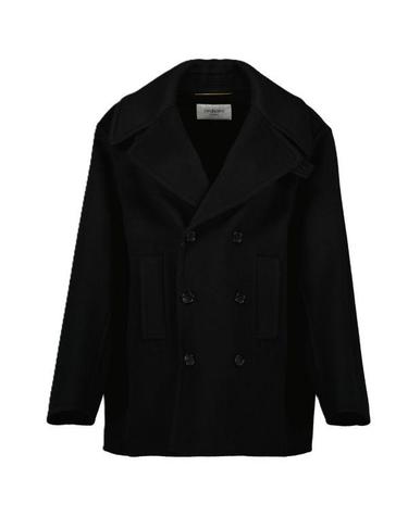 SAINT LAURENT 더블 브레스트 울 피코트 838047 Y060R 1005