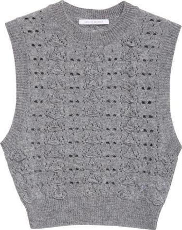 25FW 세실리아 반센 베스트 325KNI53001 LIGHTGREY DOM