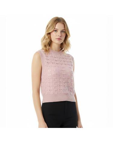세실리아 반센 BRISA VEST HERITAGE LACE KNIT SOFTPINK 325KNI53003 브리사 헤리티지 레이스 니트 베스트