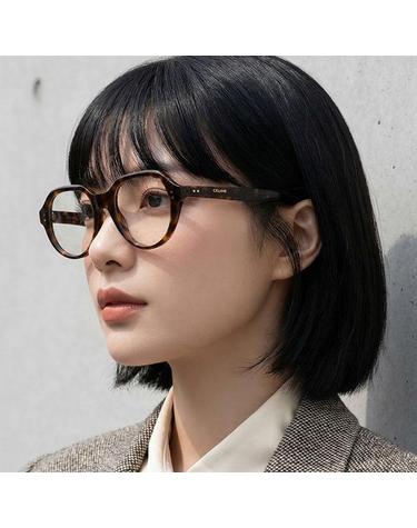셀린느 안경테 CL50145I 052 남자 여자 호피 원형 뿔테 명품 패션