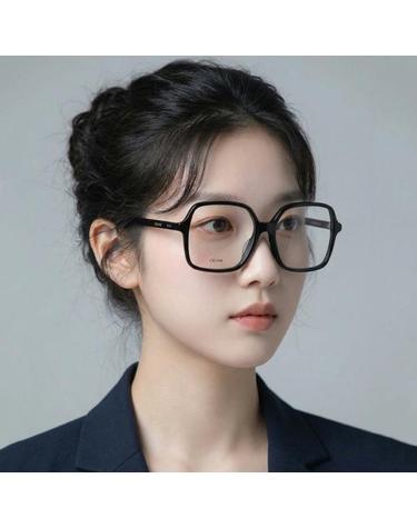 셀린느 안경테 CL50126I 001 블랙 사각 얇은 뿔테 빅사이즈 명품 남자 여자