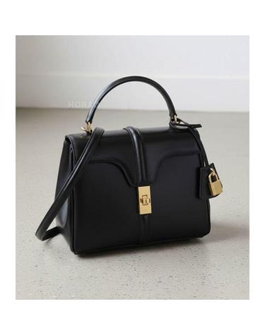 셀린느 26 SMALL 16 BAG IN SATINATED CALFSKIN 188003BEY 38NO 새틴 카프스킨 스몰 백
