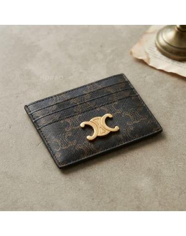 셀린느 26FW TRIOMPHE CARD HOLDER IN CANVAS 10L832CQH 04LU 트리옹프 캔버스 카드 지갑