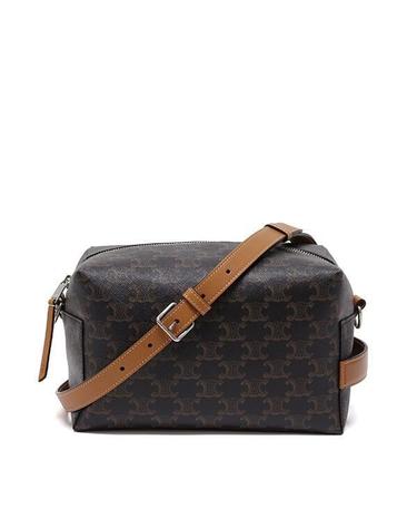 CELINE 셀린느 26 TAKE AWAY CROSSBODY BAG IN TRIONGPE CANVAS CALFSKIN L10033C58 04LI 테이크 어웨이 크로