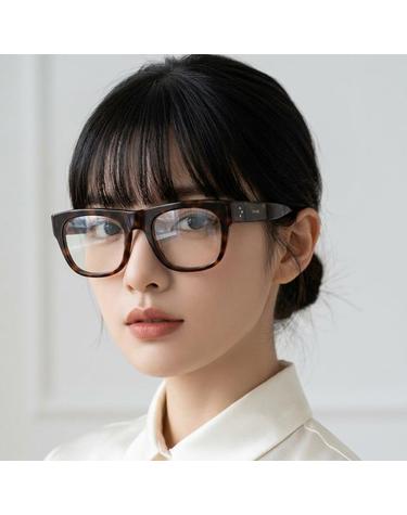 셀린느 안경테 CL50033I 054 명품 호피 두꺼운 사각 뿔테 패션