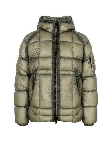 씨피컴퍼니 25FW 폴른록 그레이 DD 쉘 후드 덕 다운 자켓 19CMOW702A 110416A 356
