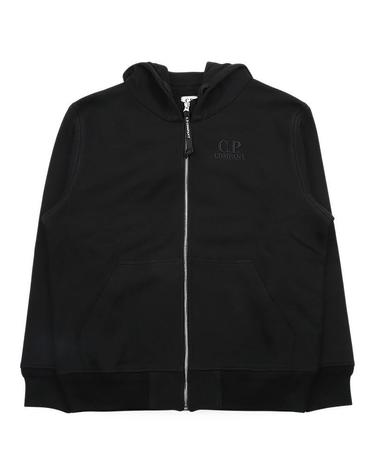 CP컴퍼니 남성 자수 로고 다이애그널 후드 집업 자켓블랙 20CMSS025A 005086W 999