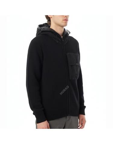 CP컴퍼니 Lambswool Mixed Explorer Sweater 19CMKN245A 110149M 999 램스울 믹스 익스플로러 스웨터