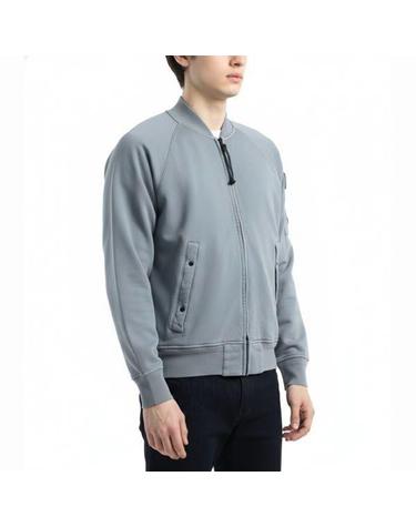 CP컴퍼니 Cotton Diagonal Fleece Full Zip Sweatshirt 18CMSS048A 110044R 872 코튼 다이애그널 플리스 풀 짚 스웨트셔츠