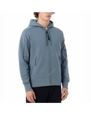 CP컴퍼니 Diagonal Raised Fleece Full Zip Hooded Sweatshirt 18CMSS025A 005086W 872 다이애그널 레이즈드 플리스 후드집
