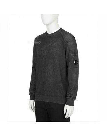 CP컴퍼니 26FW Merino Wool ReColour Lens Crewneck Sweater 21CMKN046A 003247S R90 메리노 울 리컬러 렌즈 크루넥 스