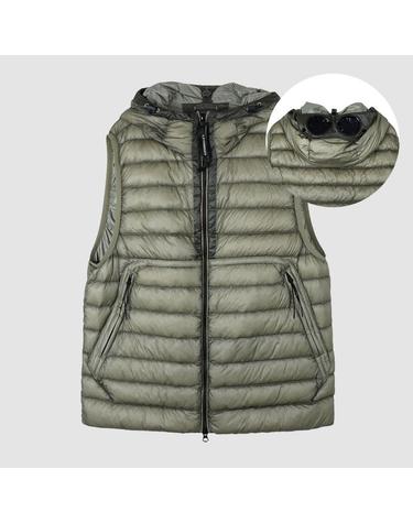 CP컴퍼니 26FW 디디쉘 고글 경량 패딩 조끼 펀가이그레이 21CMVE014A 110416A