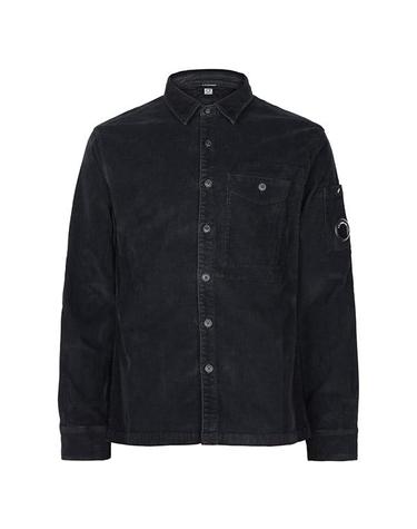 씨피컴퍼니 26FW 블랙 코듀로이 렌즈 셔츠 21CMSH147A 006410O 999
