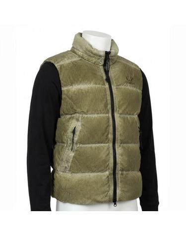 CP컴퍼니 26FW EcoChrome R Mixed Hooded Down Gilet 21CMVE114A 006369S R20 에코크롬 믹스드 후드 다운 조끼