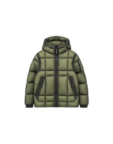 키즈 여성 렌즈 와펜 DD쉘 패딩자켓 카키 21CKOW083C 00L3AB1 627