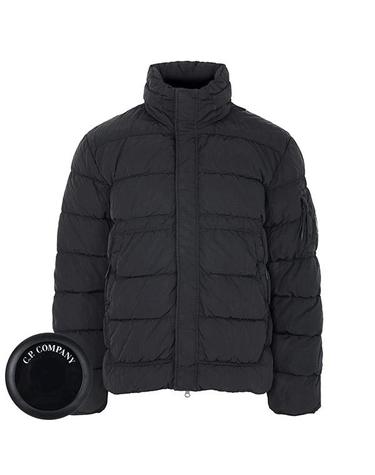 씨피컴퍼니 26FW 블랙 가먼트다잉 크롬R 렌즈 덕 다운 자켓 21CMOW012A 005904G 999