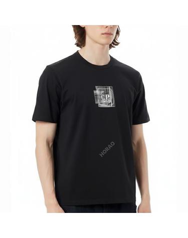 CP컴퍼니 Metropolis Series Mercerized Jersey Blurred TShirt 18CLTS047A 006370W 999 메트로폴리스 시리즈 머서라이즈