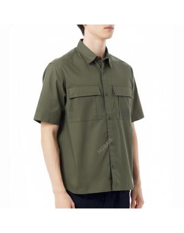 CP컴퍼니 Metropolis Series Gabardine Short Sleeve Shirt 18CLSH027A 006472A 683 메트로폴리스 시리즈 개버딘 숏 슬리브
