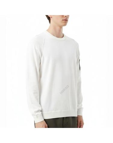 CP컴퍼니 Sea Island Crewneck Lens Knit 18CMKN026A 004037A 103 씨 아일랜드 크루넥 렌즈 니트