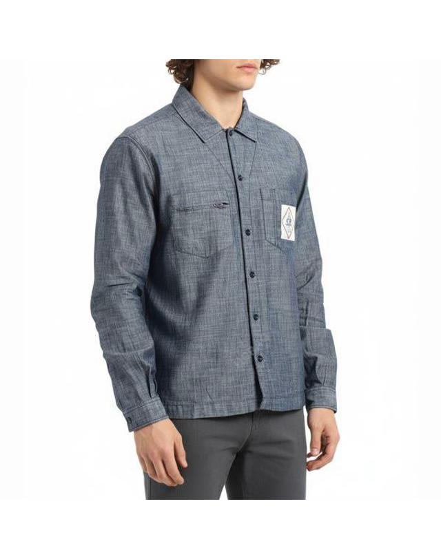 [씨피컴퍼니] CP컴퍼니 Chambray Longsleeve Shirt 18CMSH152A 110065W D17 샴브레이 롱 슬리브 셔츠 F5W2XX19269