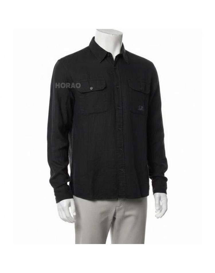 CP Company [씨피컴퍼니] CP컴퍼니 26SS Long Sleeve Linen Shirts 20CMSH274A 110533G 999 롱 슬리브 리넨 셔츠 F5W2XX20087