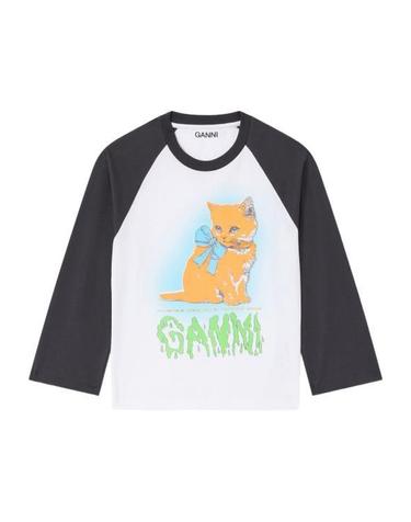 25FW 가니 반팔 티셔츠 T4341 151 BRIGHT WHITE DOM