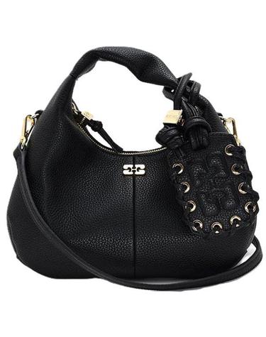 GANNI 가니 26FW BLACK MINI HOBO BAG A6976 099 블랙 호보 백 미니