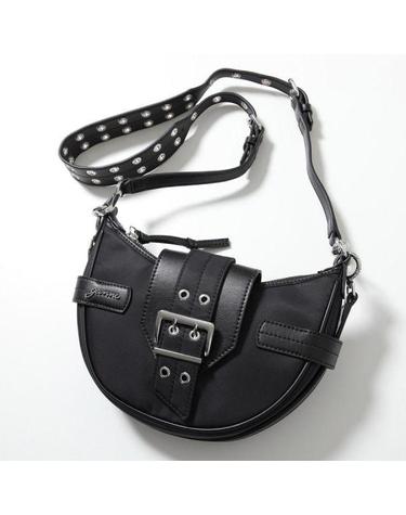 GANNI 가니 BLACK SMALL BUCKY CROSSBODYBAG A6134 099 블랙 스몰 버키 크로스바디백