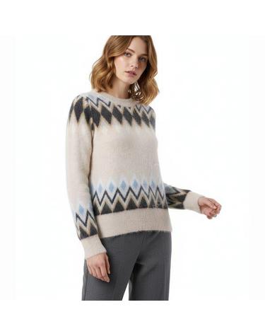 가니 MULTICOLOUR FINE BRUSHED ALPACA JUMPER K2385 399 멑티컬러 파인 브러쉬드 알파카 점퍼