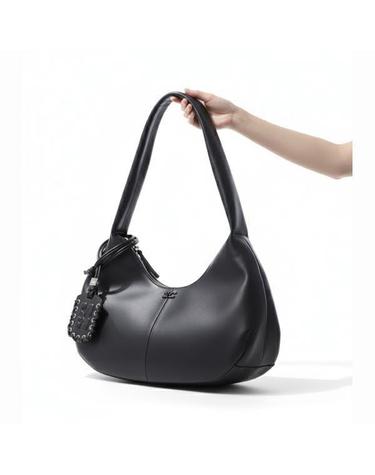 가니 Black Medium Hobo Bag A6837 099 블랙 미디움 호보 백