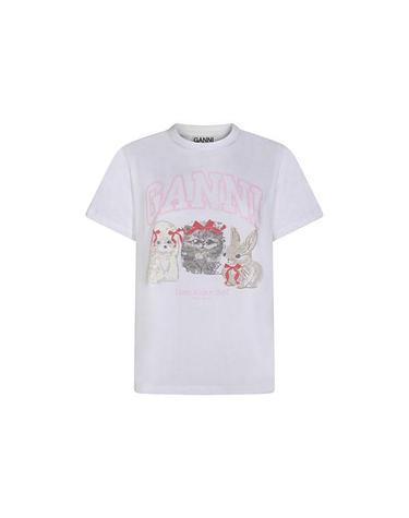 가니 애니멀 프린트 반팔 티셔츠 A1050029 151