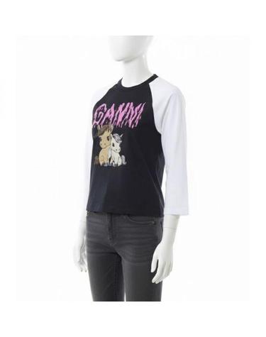 가니 26 BASIC COTTON JERSEY BASEBALL TSHIRT A1050054 252 베이직 코튼 저지 베이스볼 티셔츠