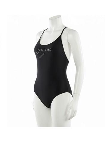 가니 BLACK RECYCLED TIE STRING SWIMSUIT A6064 099 블랙 리사이클 타이 스트링 스윔수트