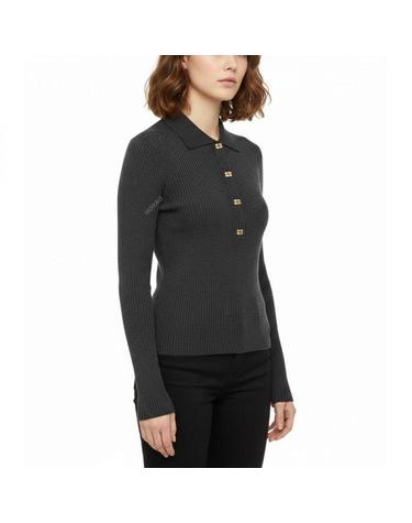 가니 26FW KNITTED POLO SHIRT A1070125 252 니트 폴로 셔츠