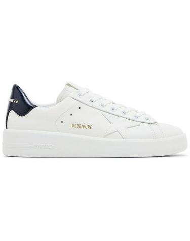 GOLDEN GOOSE 골든구스 퓨어스타 스니커즈 화이트 레더 샤이니 탭 GWF00197 F004161 10793