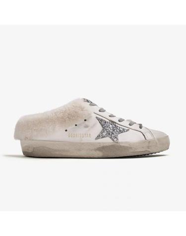 GOLDEN GOOSE 골든구스 26FW 슈퍼스타 사봇 시어링 라이닝 글리터 스타 스니커즈 뮬 GWF00110 F007126 10224