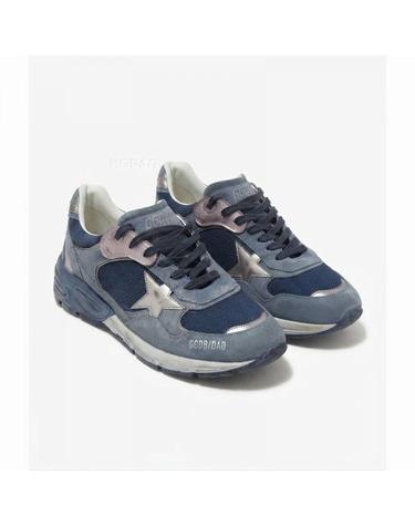 골든구스 26FW 대드스타 스니커즈 실버 레더 스타 데님 블루 스웨이드 GMF00884 F008876 51150