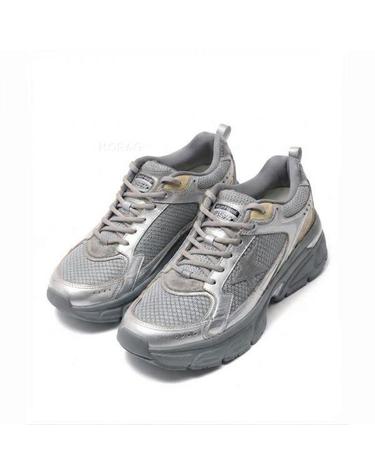 골든구스 26FW 그레이 스타 메탈릭 레더와 실버 메쉬 라이트스타 GMF00724 F006475 70138