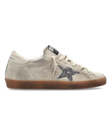 GOLDEN GOOSE 골든구스 26FW 실버 글리터 아이스 그레이 스웨이드 슈퍼스타 GWF00101 F007202 15751