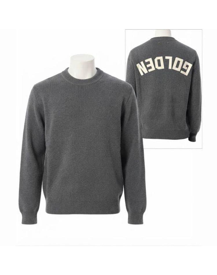 GOLDEN GOOSE 골든구스 26FW 백 로고 코튼 라운드넥 스웨터 GMP00841 P000662 <b>60304</b> F5WAXX05466