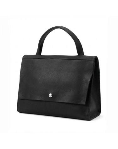 GUIDI 구이디 BC02 스퀘어 핸들백 가죽 토트백 블랙
