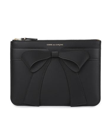 꼼데가르송 빅 보우 레더 파우치백 SA5100BBBLACK