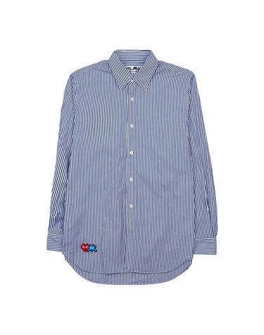 꼼데가르송여성 스트라이프 긴팔 셔츠 P1B026 BLUE WHITE STRIPES
